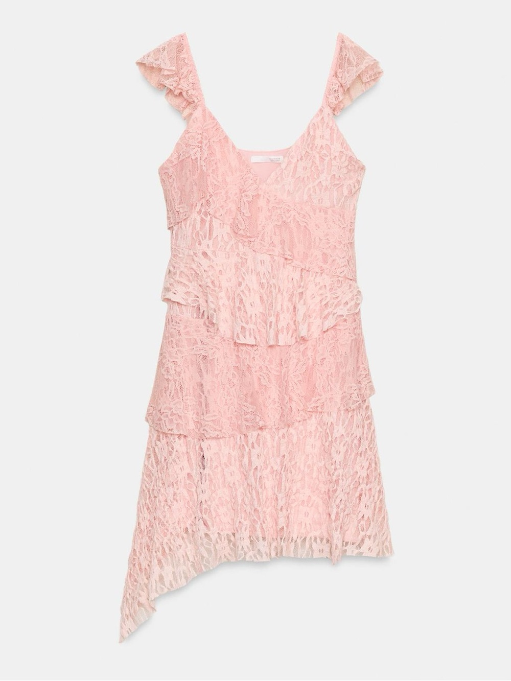 ZARA lace dress with ruffles